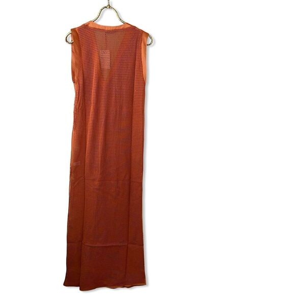 NWT My Beachy Side Camelia Maxi Cover Up mesh caftan dress swim Sz M - Picture 4 of 10
